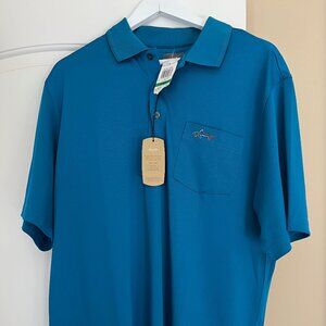 Men's size Large blue Greg Norman golf Shirt NWT